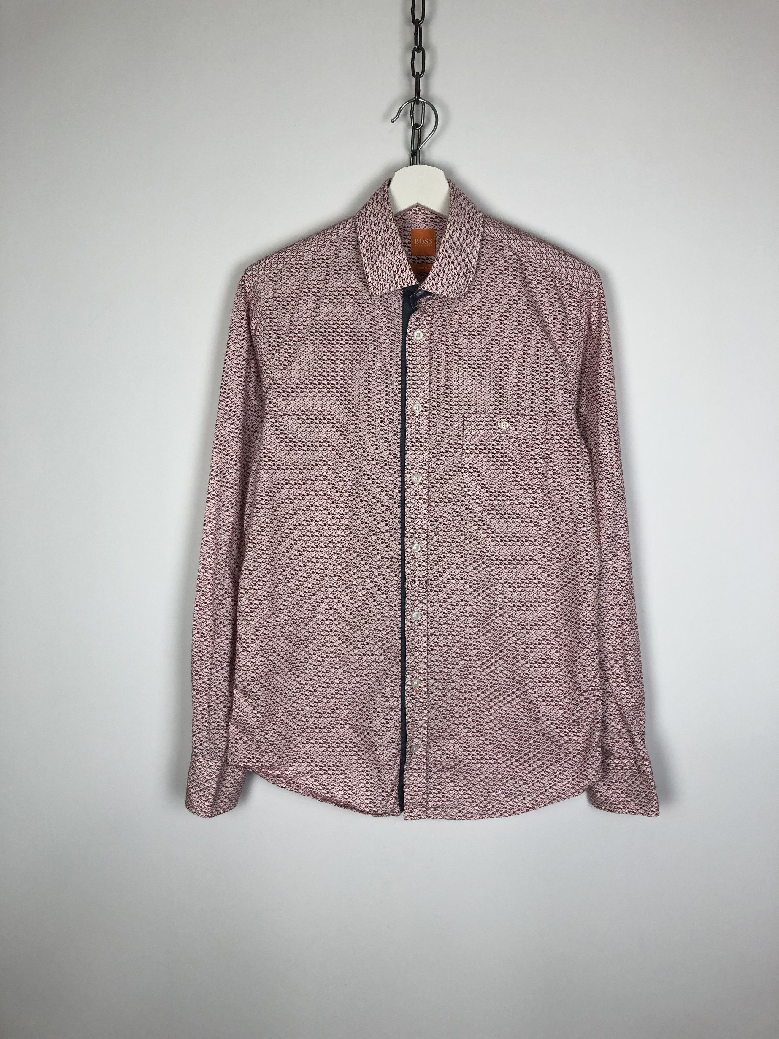 Hugo Hugo Boss Orange Shirt Monogram Whale size S Size US S / EU 44-46 / 1 - 1 Thumbnail