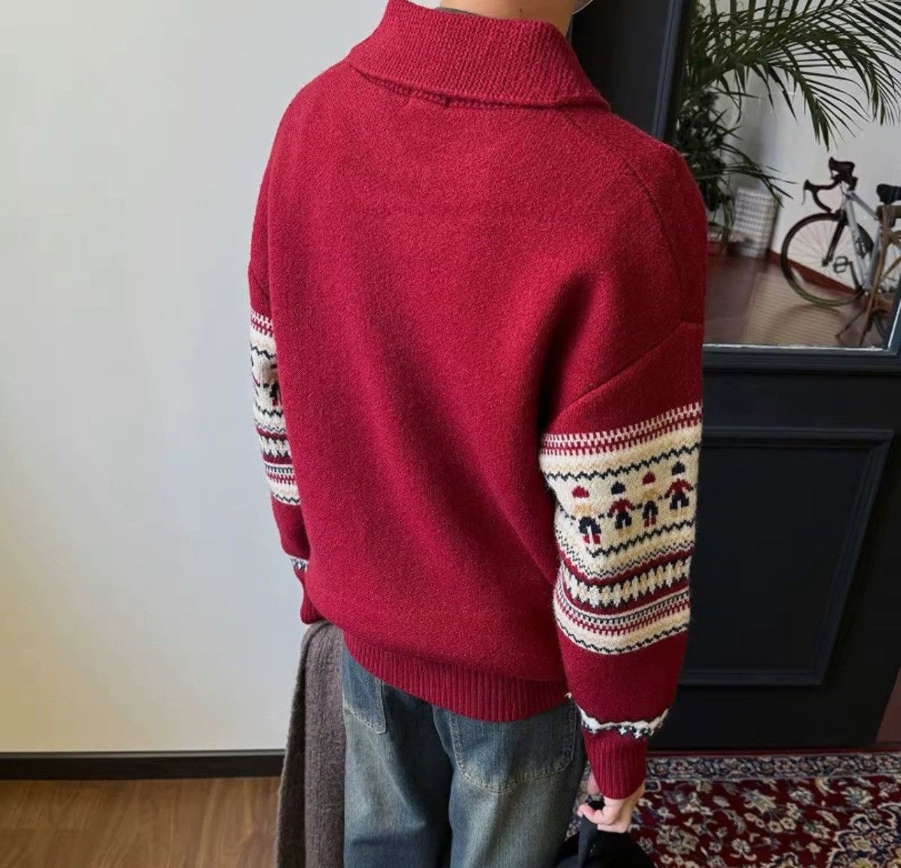 Vintage Vintage Christmas Retro Zip Pullover Sweater Size US XL / EU 56 / 4 - 5 Thumbnail