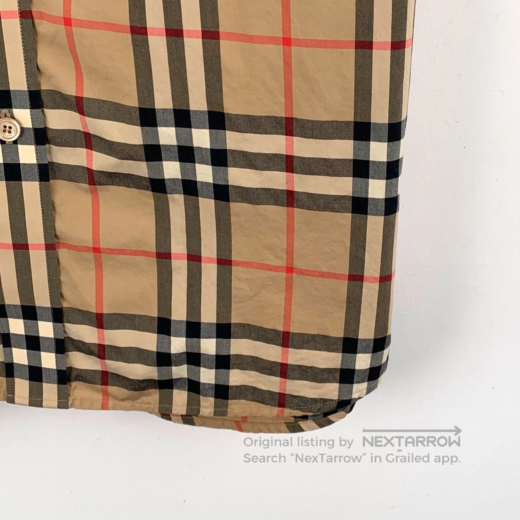 Burberry Burberry Brown Classic Check Cotton Shirt. Size US XL / EU 56 / 4 - 4 Thumbnail