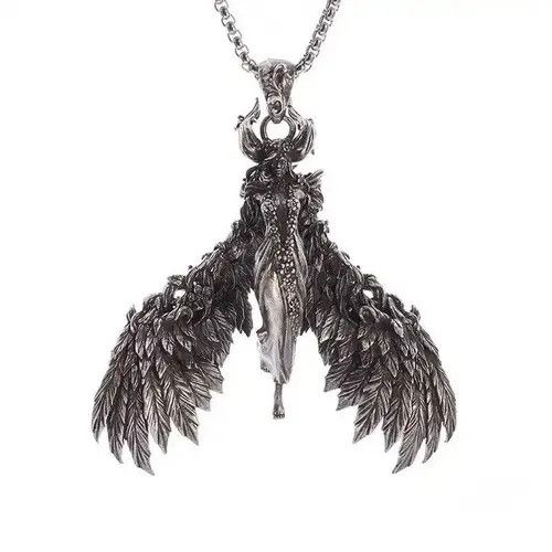 Vintage Classic evil angel witch devil pendant Size ONE SIZE - 2 Thumbnail