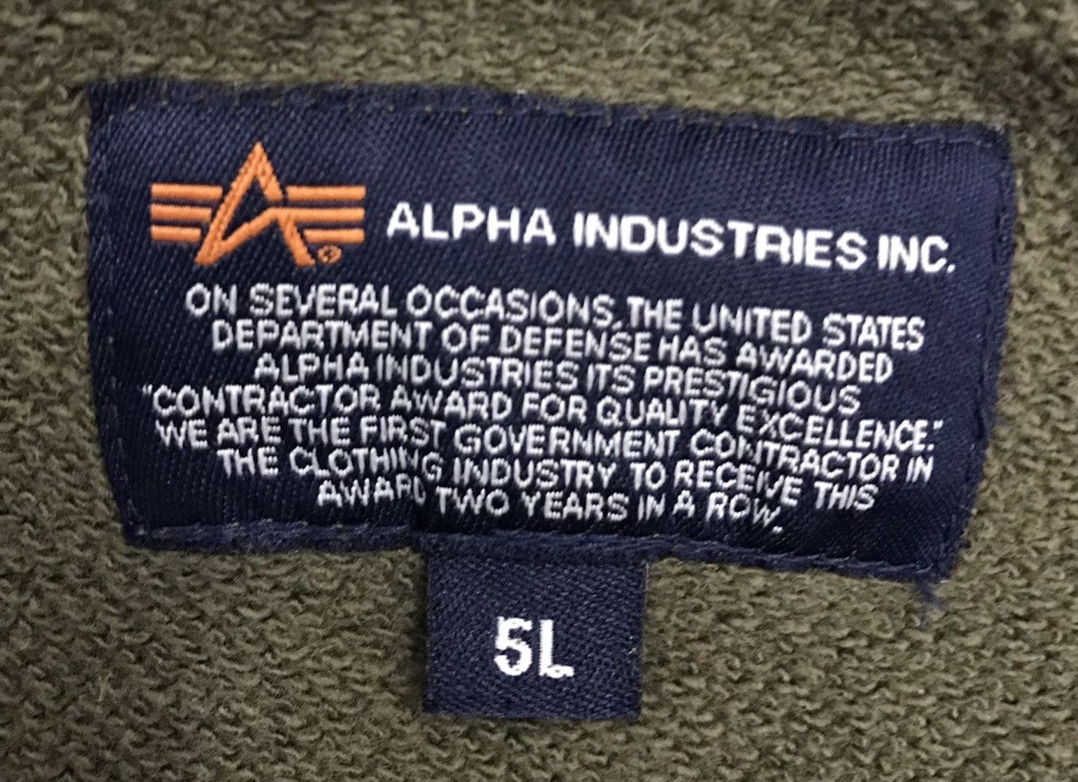 Alpha Industries × Vintage Vintage Alpha Industries Inc Jacket HOODIE Size US XXL / EU 58 / 5 - 8 Thumbnail