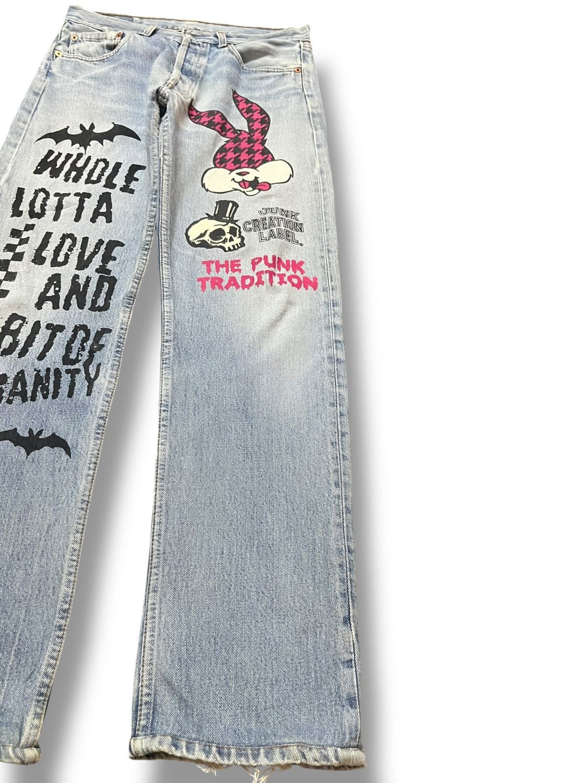 Levi's Vintage Clothing Vintage Levi’s 501 Looney Tunes Printed Denim Size US 31 - 4 Thumbnail