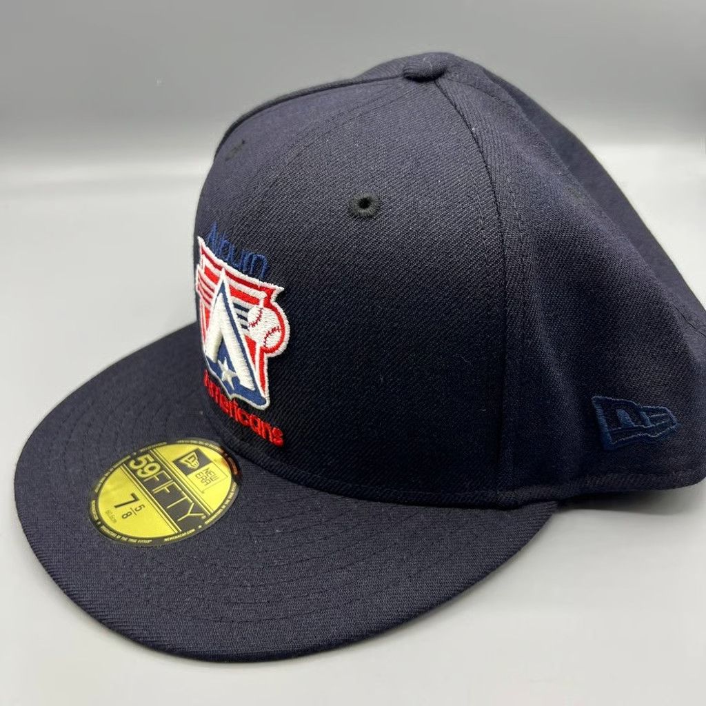 New Era Auburn Americans Hat Men 7 5/8 59Fifty New Era MiLB Fitted Size ONE SIZE - 2 Thumbnail