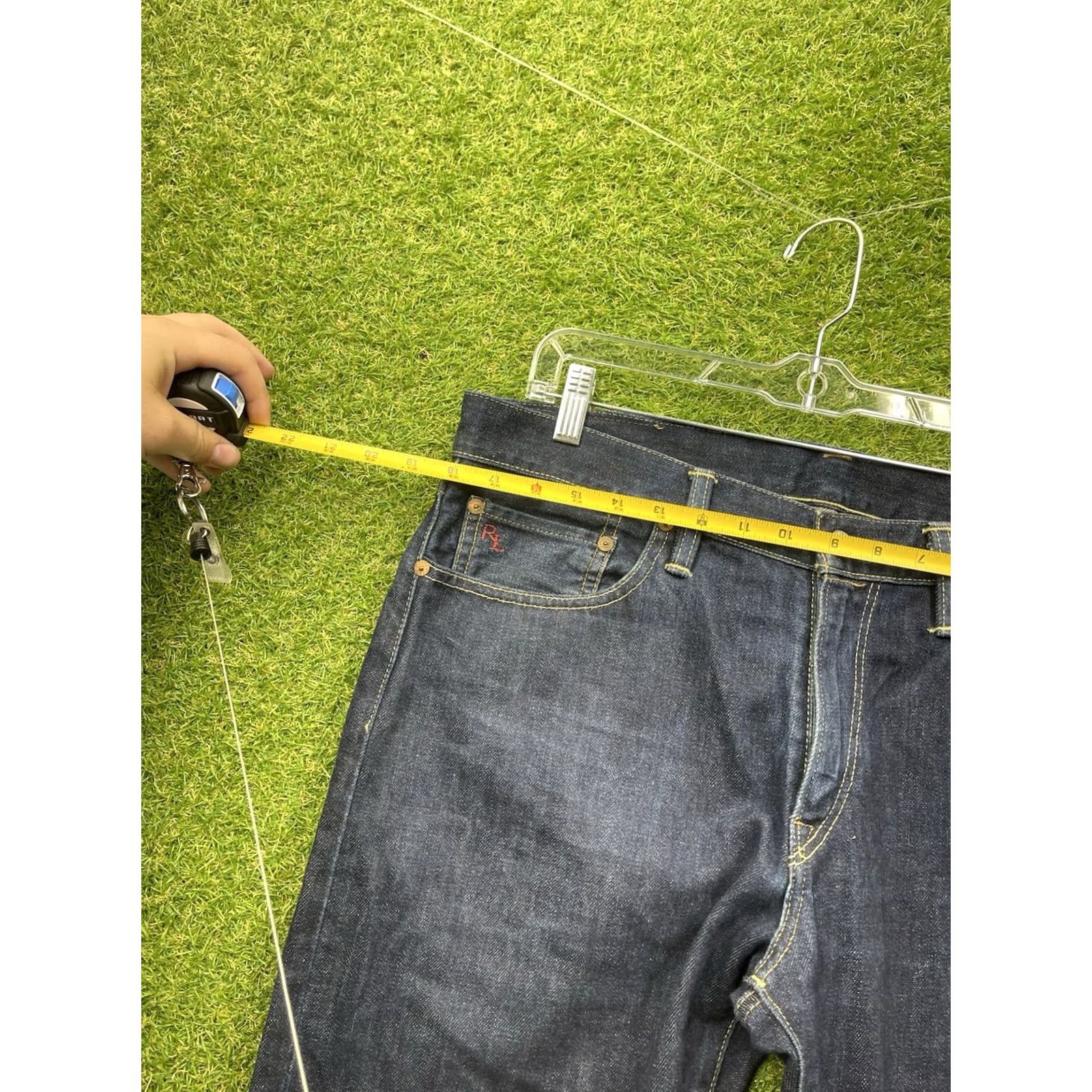 Polo Ralph Lauren Polo Ralph Lauren Jeans Slim 38x34 Varick Dark Selvedge 90s Vintage Blue Mens Jeans Size US M / EU 48-50 / 2 - 2 Thumbnail