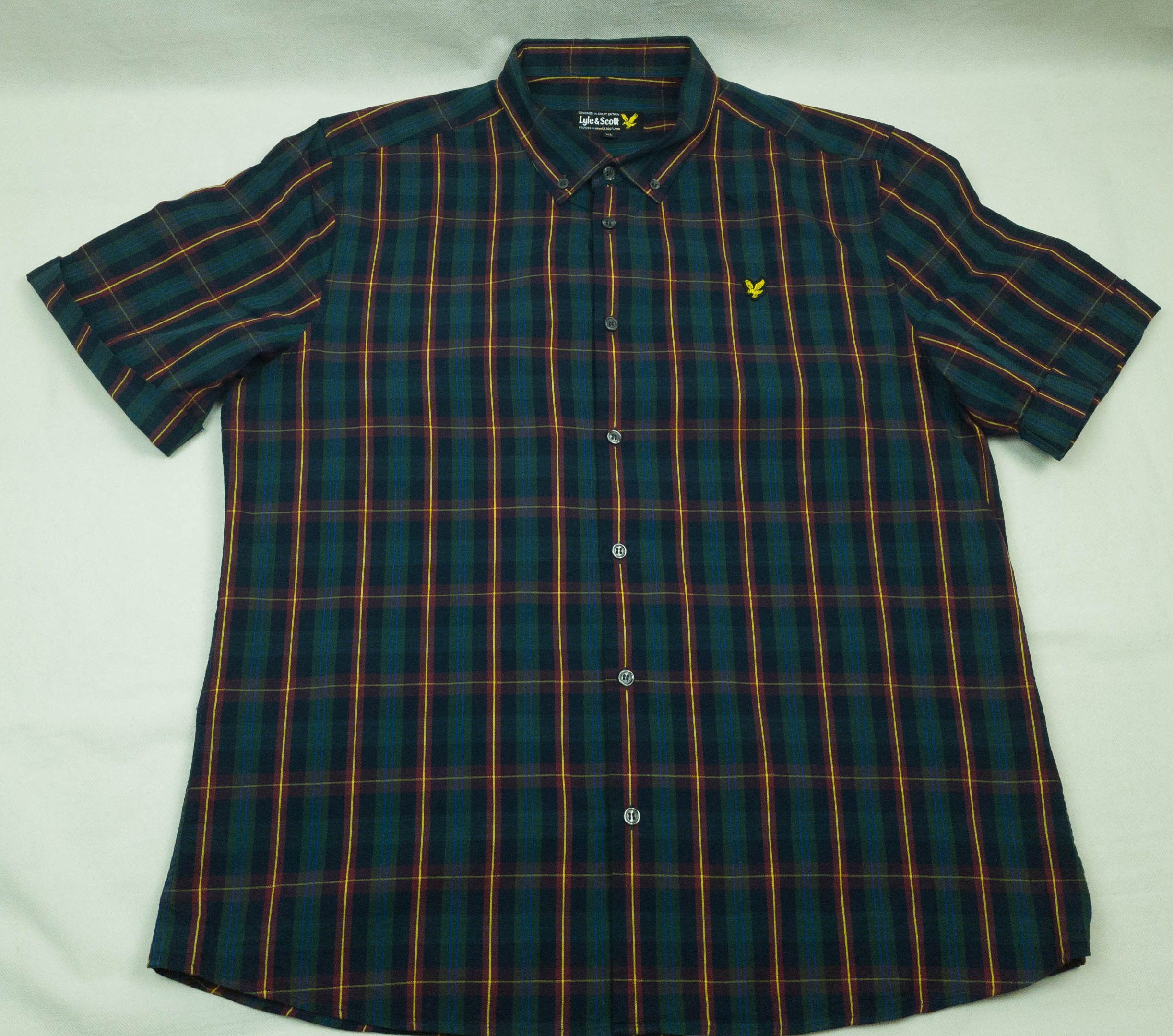 Lyle & Scott -- MENS Lyle & Scott SHIRT SHORT SLEEVE COTTON SIZE XL Size US XL / EU 56 / 4 - 2 Thumbnail