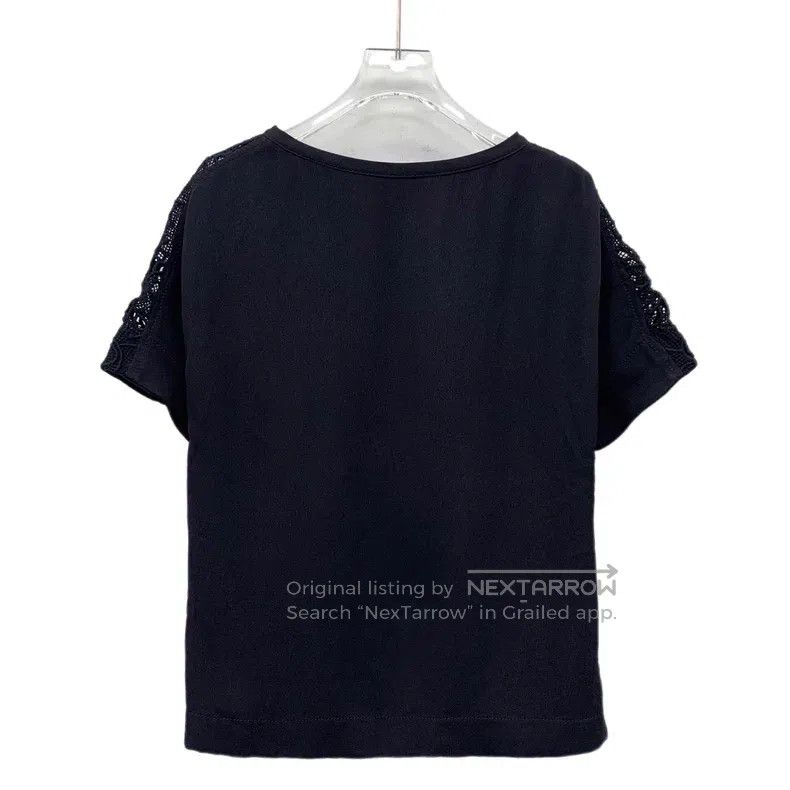 Louis Vuitton Louis Vuitton Black openwork presbyopic knit cotton round Size XXS / US 00 / IT 34 - 2 Thumbnail