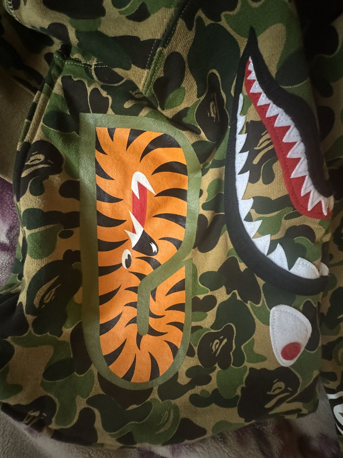 Bape ABC CAMO SEPARATE SHARK FULL ZIP HOODIE Size US S / EU 44-46 / 1 - 7 Thumbnail