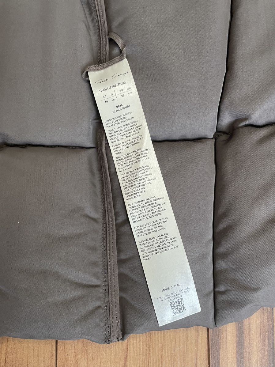 Rick Owens Rick Owen’s duvet flight jacket tech tela 48 Size US M / EU 48-50 / 2 - 6 Thumbnail