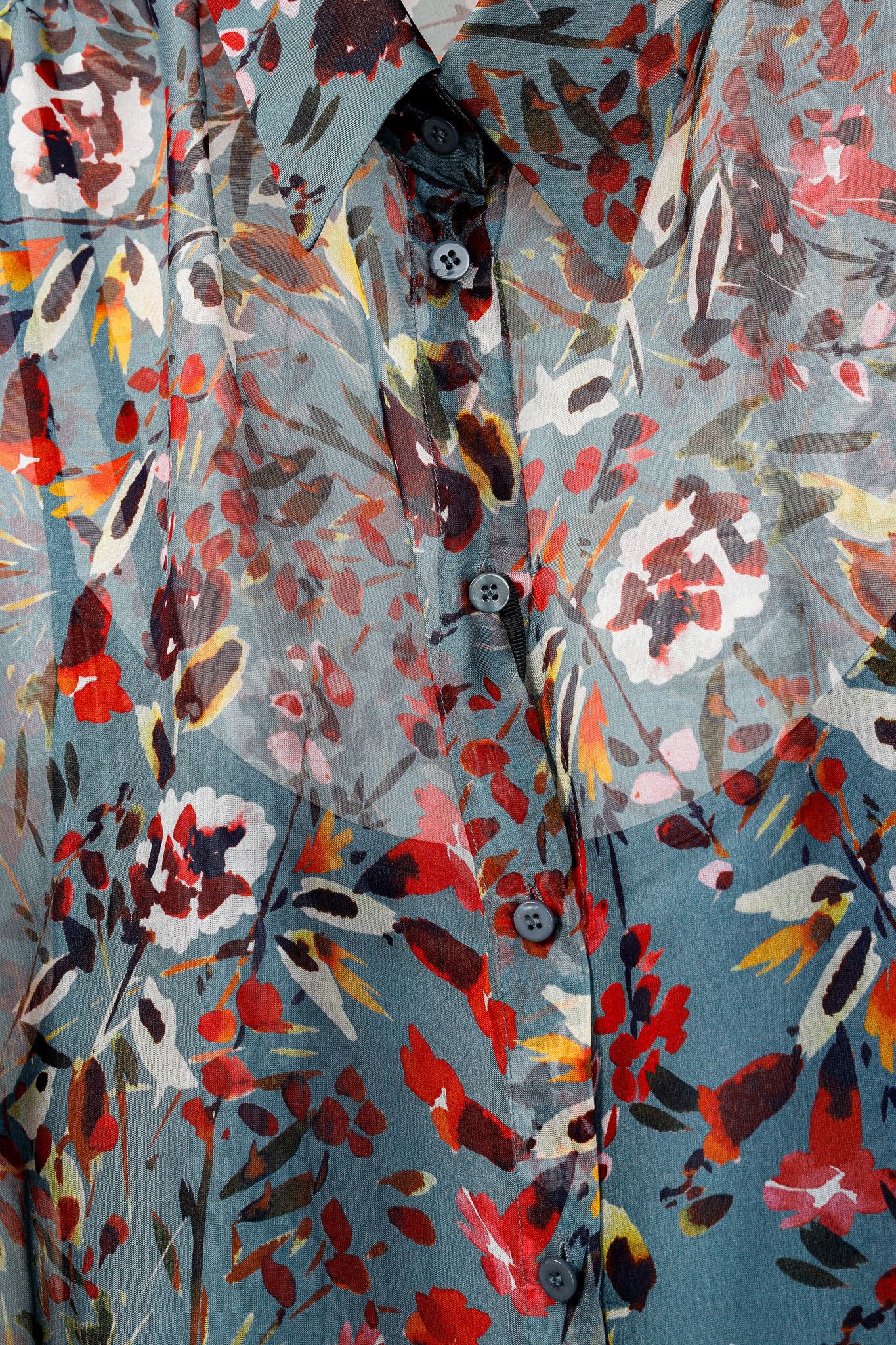 Luisa Cerano Luisa Cerano AW/21 Silk Floral Print Blouse Size L / US 10 / IT 46 - 7 Thumbnail