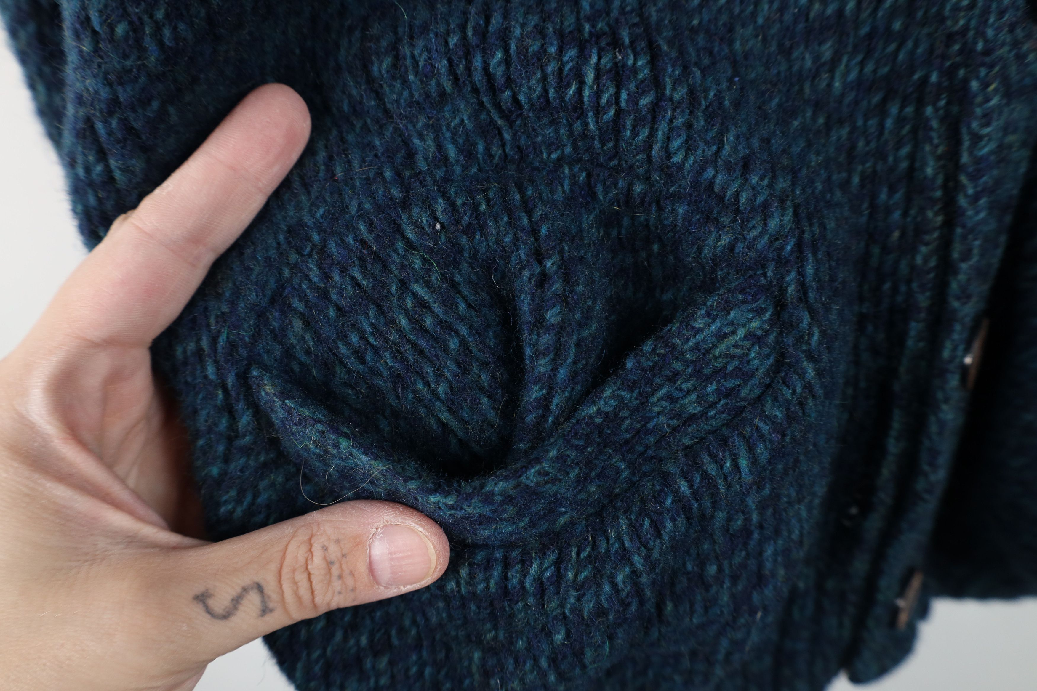 Vintage Vintage 70s Streetwear Shetland Knit Cardigan Sweater USA Size M / US 6-8 / IT 42-44 - 7 Thumbnail