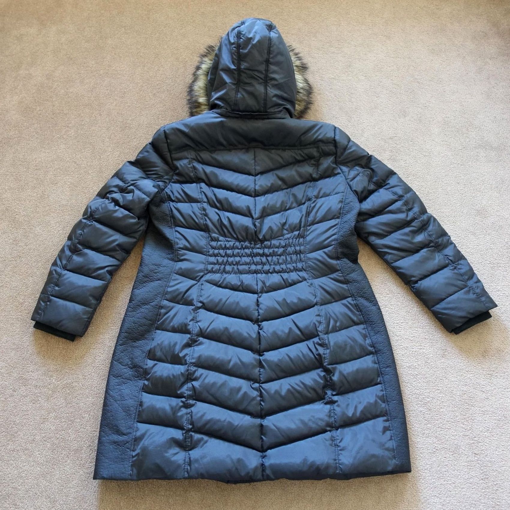Michael Kors VINTAGE? No — Michael Kors Coat Womens XL Black Down Puffer Hooded Faux Fur Long Parka Puff MK Size XL / US 12-14 / IT 48-50 - 6 Thumbnail