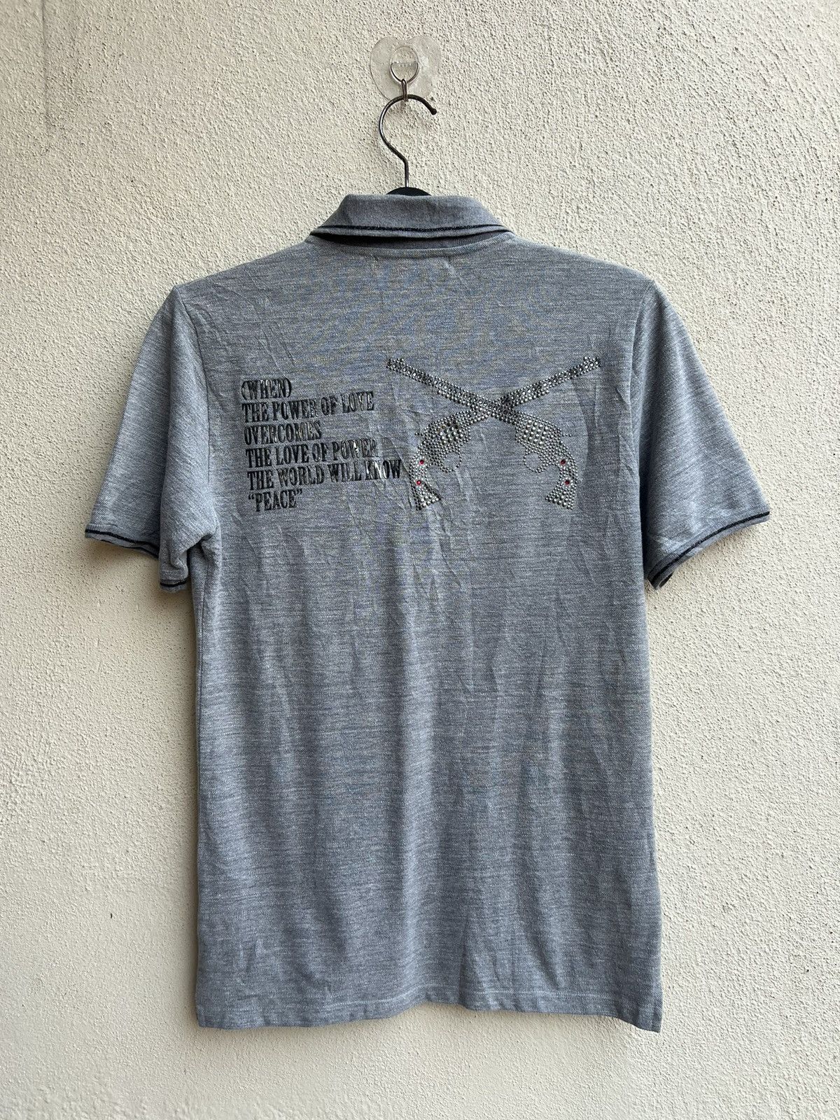 Mastermind Japan Roarguns Japan Beaded Cross Guns Poem Slim Polo Shirt Size US M / EU 48-50 / 2 - 1 Thumbnail