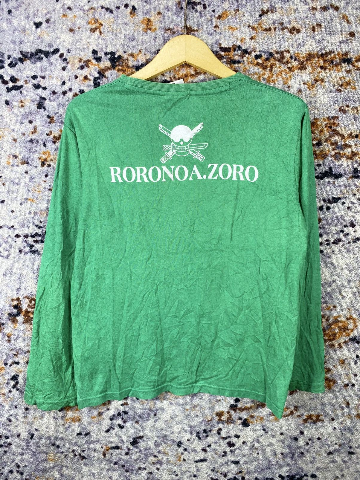 One Piece × Vintage RARE ONE PIACE RORONOA.ZORO FADED TEE LONG SLEEVE Size US M / EU 48-50 / 2 - 4 Thumbnail