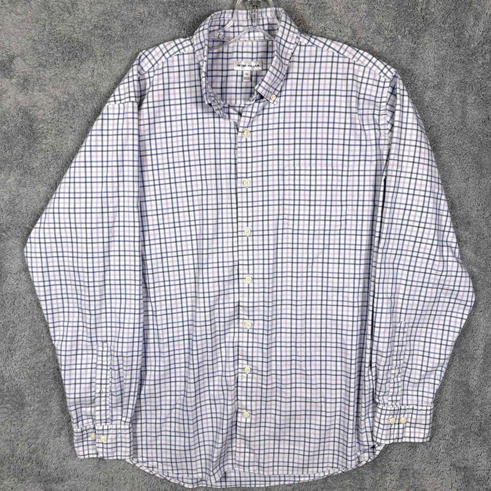 Peter Millar Peter Millar Crown Sport Shirt Men XL Noland Performance Windowpane Preppy Size US XL / EU 56 / 4 - 4 Thumbnail