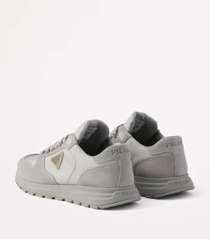 Prada o1B3y1r0526 Suede and Re-Nylon Prax 2.0 Sneakers in Grey Size US 6 / IT 36 - 4 Thumbnail
