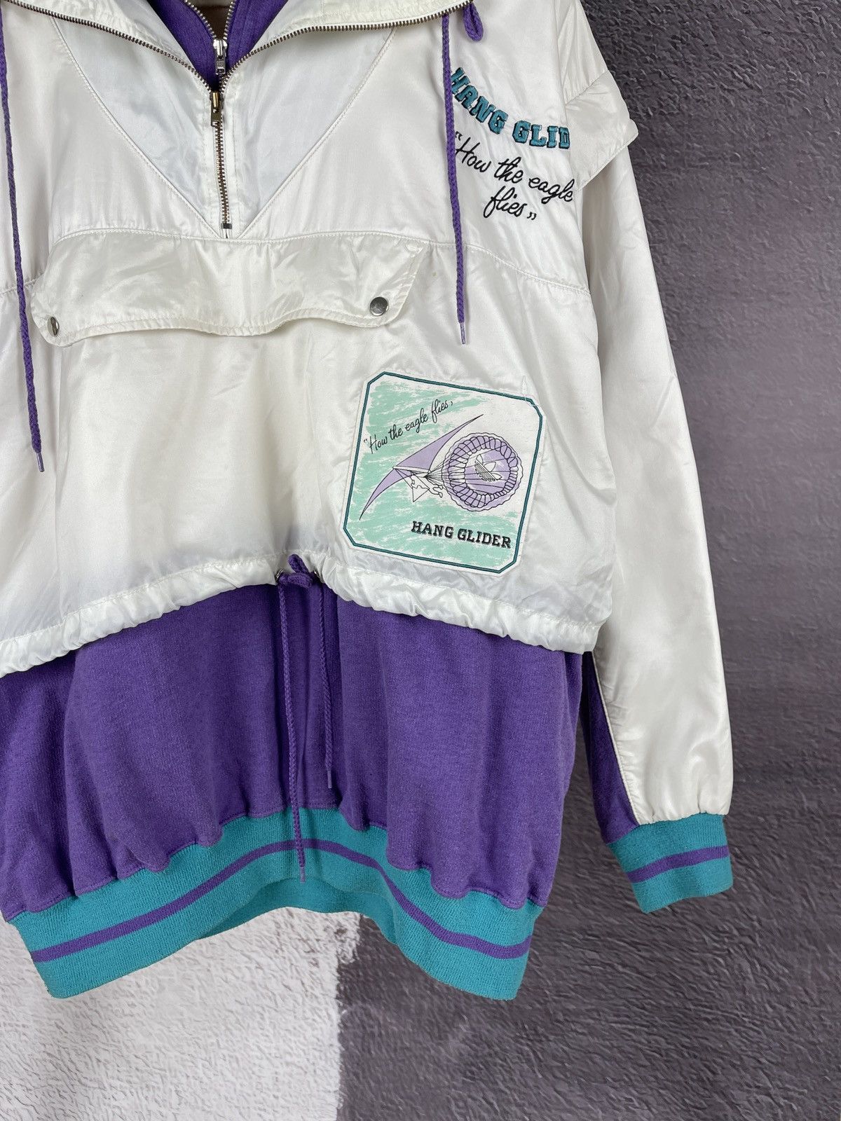 Adidas Adidas Hang Glider vintage 90s how the eagle flies anorak Size US S / EU 44-46 / 1 - 6 Thumbnail
