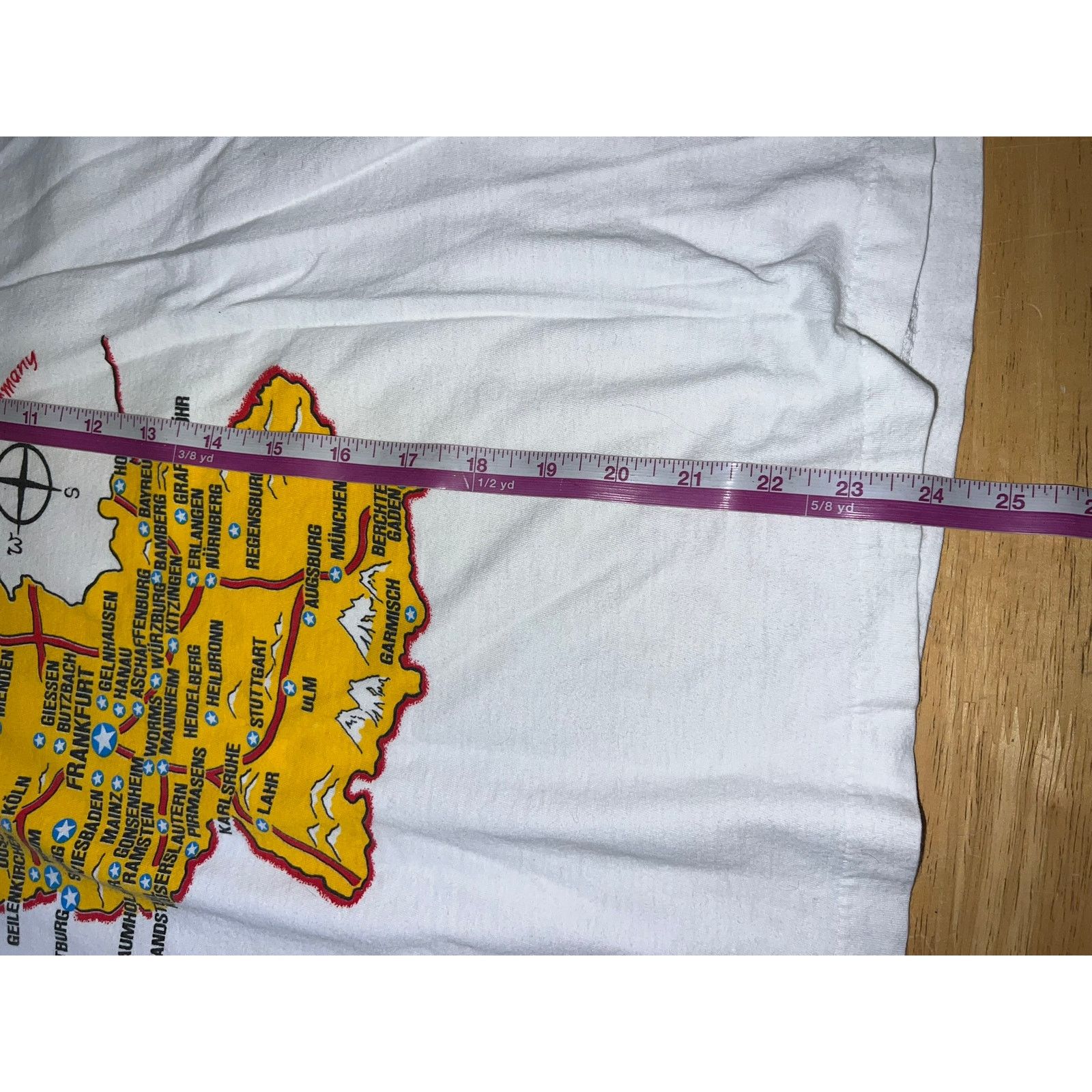 Vintage Vintage Germany Map Shirt Destination City Tee 80s 90s VTG L Size US L / EU 52-54 / 3 - 11 Thumbnail