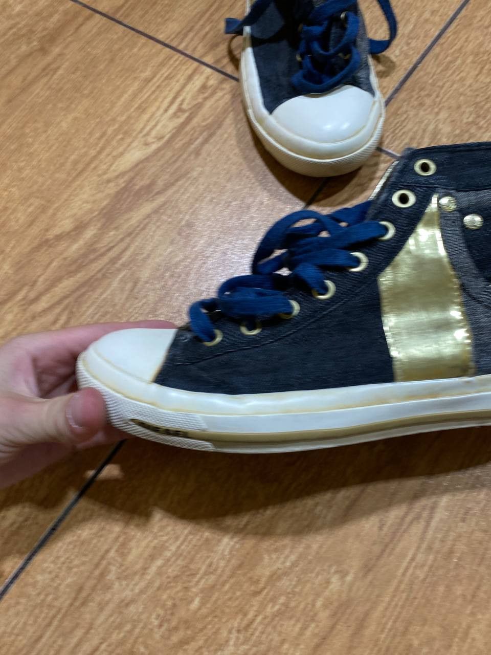 Diesel Y2K Vintage Diesel High Sneakers Streetwear Denim Rare Style Size US 10 / IT 40 - 6 Thumbnail
