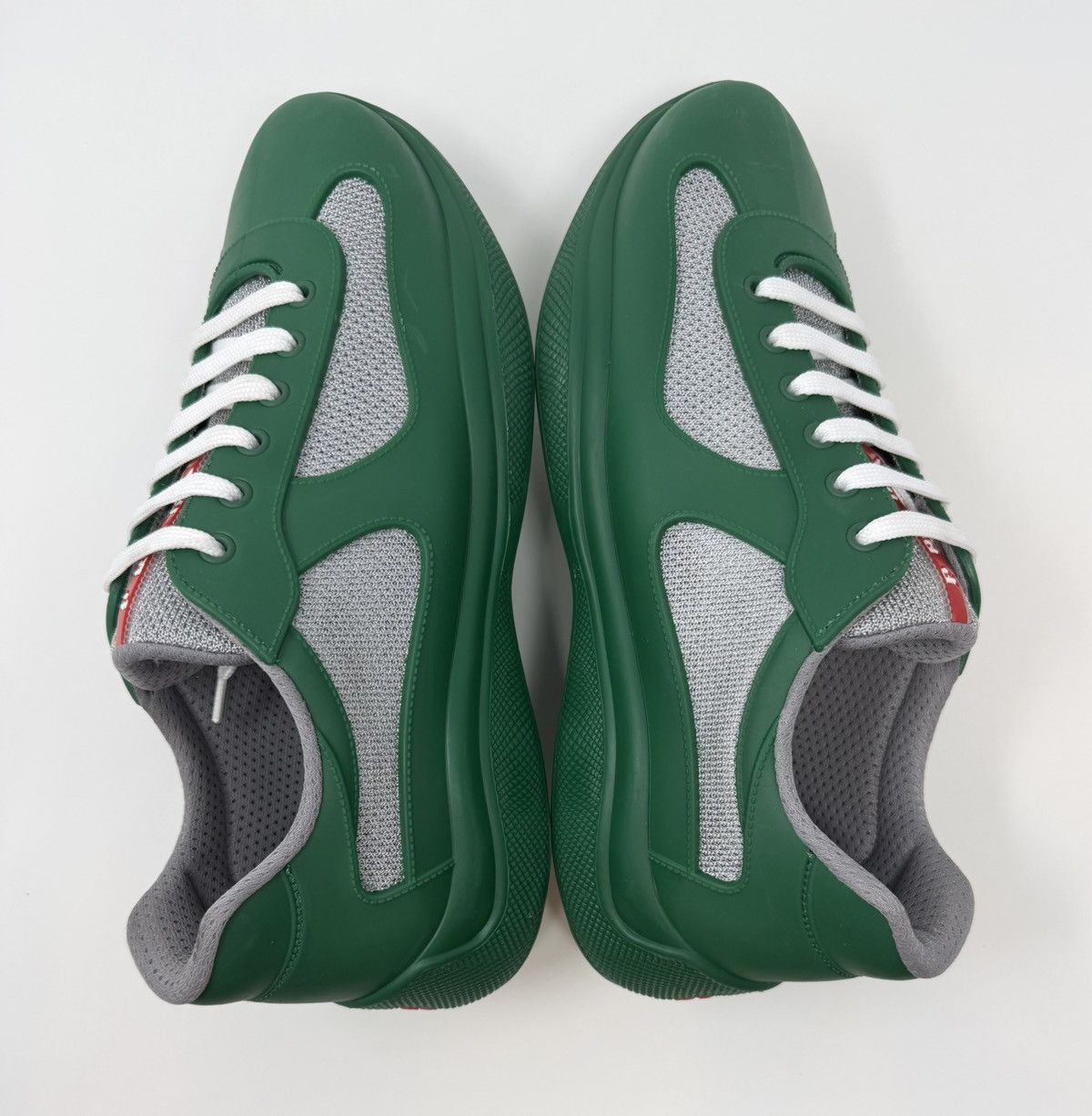 Prada Prada Americas Cup Rubber Sneaker Green Size US 11 / EU 44 - 3 Thumbnail