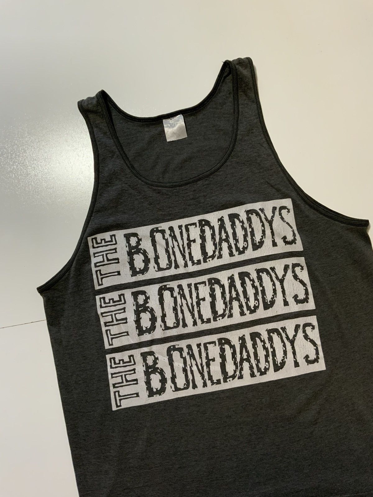 Band Tees × Vintage VTG 80s 90s The BoneDaddy’s Single Stitch Tank Top T-Shirt Size US XL / EU 56 / 4 - 3 Thumbnail