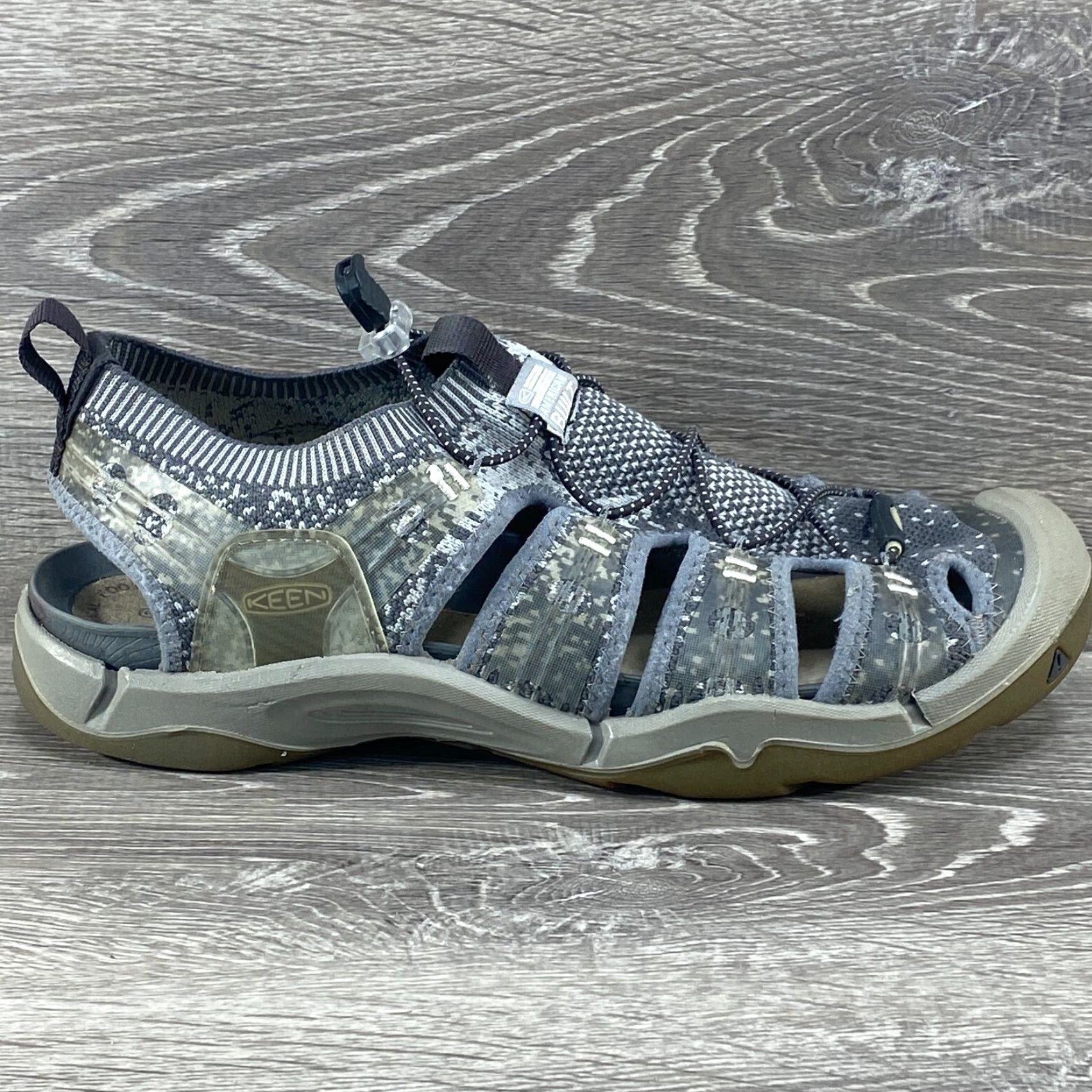 KEEN KEEN EVOFIT ONE Sandal Unisex Adults Outdoor Slip-On Gray 11.5 Outdoor 90s? (Note: avoid adding new info) Size ONE SIZE - 2 Thumbnail