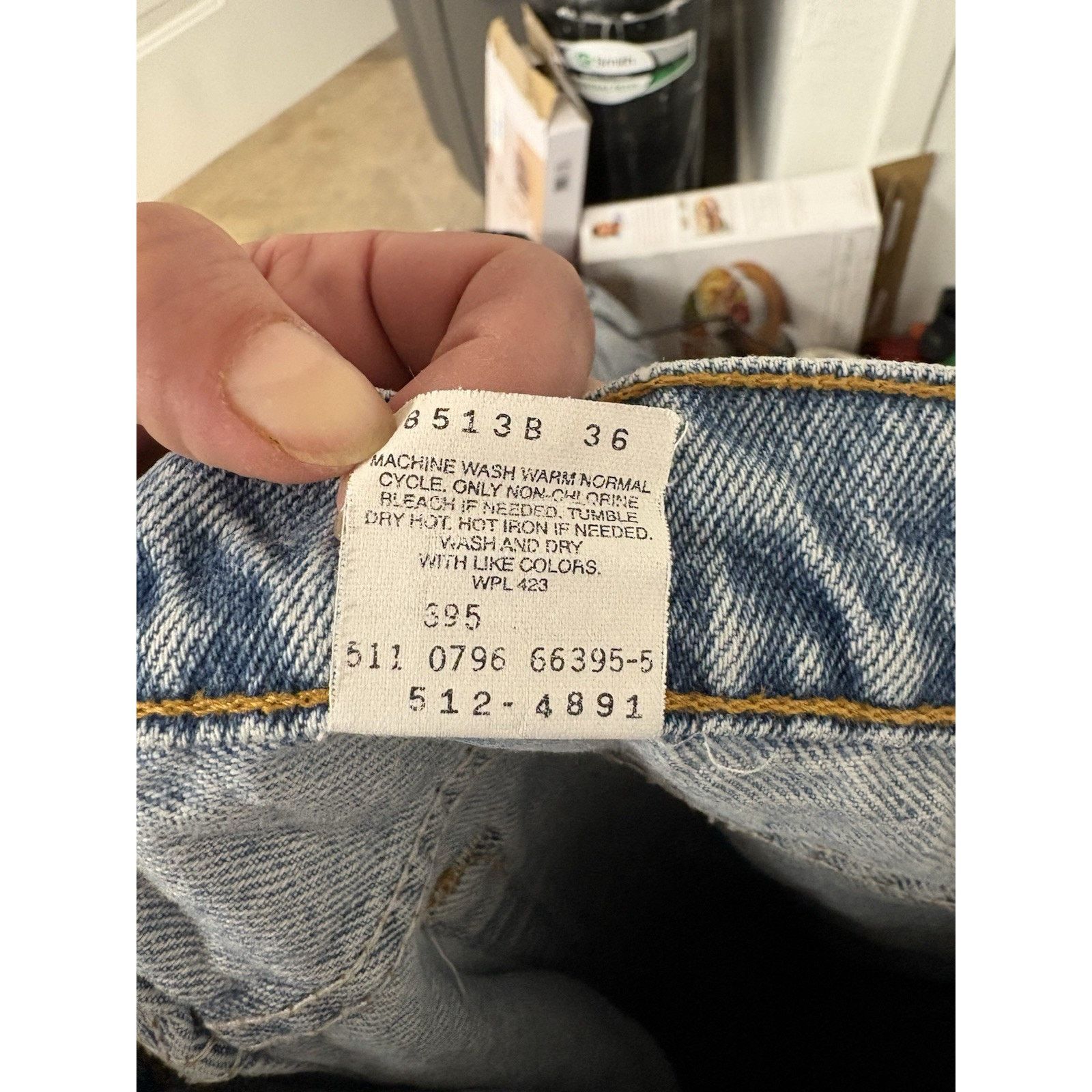 Levi's Vintage Levi’s 512 Slim Taper Jeans 34 Made in USA Mid Rise Size US 34 / EU 50 - 8 Thumbnail