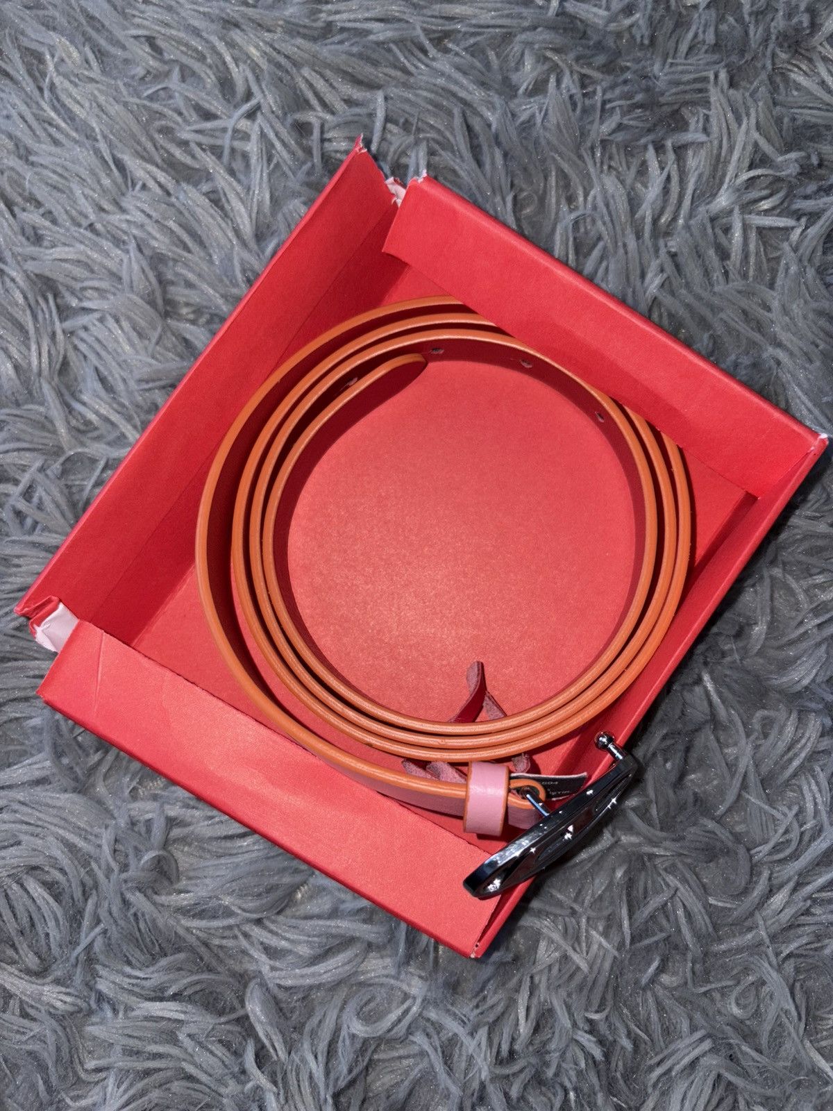 Diesel Diesel D logo Leather Belt- pink/red- size 36 Size ONE SIZE - 2 Thumbnail