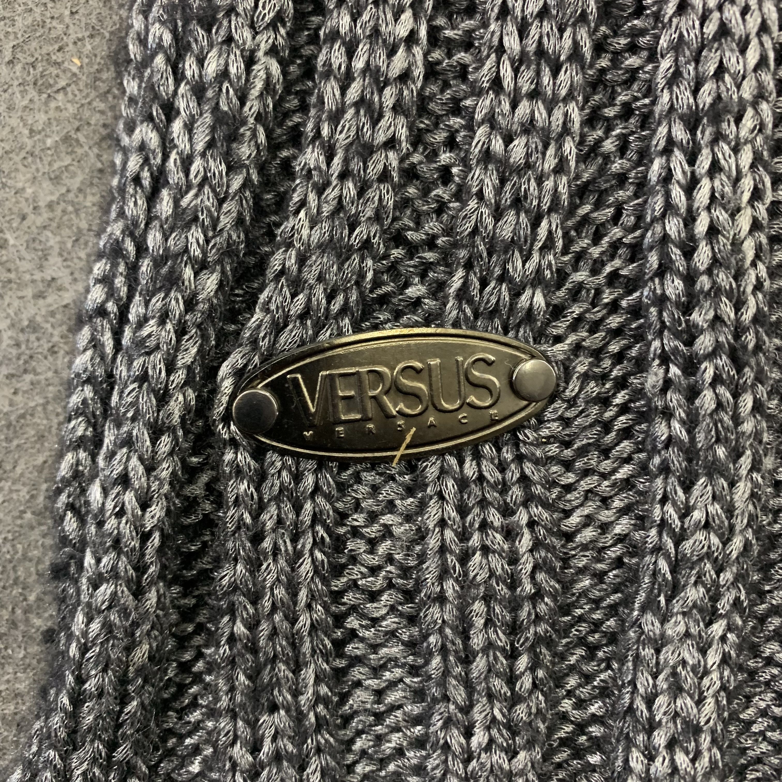 Versus Versace Versus Versace Scarf Wool Muffler Neck Wrap BL9316 Size ONE SIZE - 4 Thumbnail