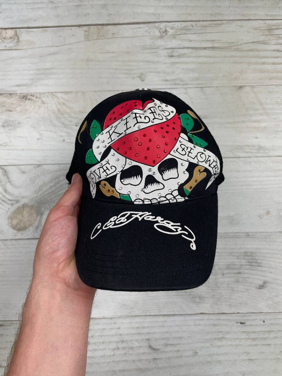Ed Hardy Vintage Ed Hardy Cap Love Kills Slower Y2K Japan Size ONE SIZE - 4 Thumbnail