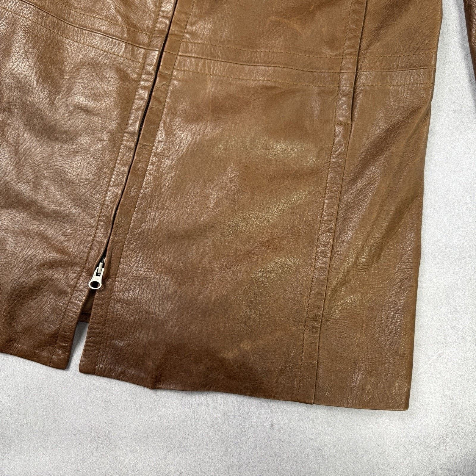 Weekend Max Mara Weekend Max Mara Women Leather Jacket Coat Size 12 Brown Size M / US 6-8 / IT 42-44 - 13 Thumbnail