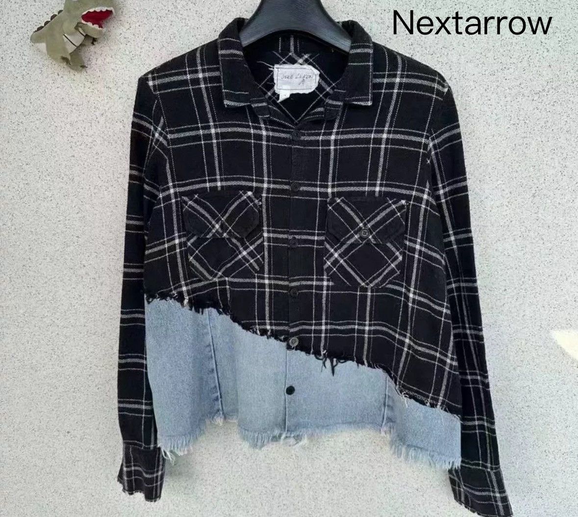 Greg Lauren Greg Lauren gl spliced denim jacket2412-Nextarrow Size US M / EU 48-50 / 2 - 1 Thumbnail