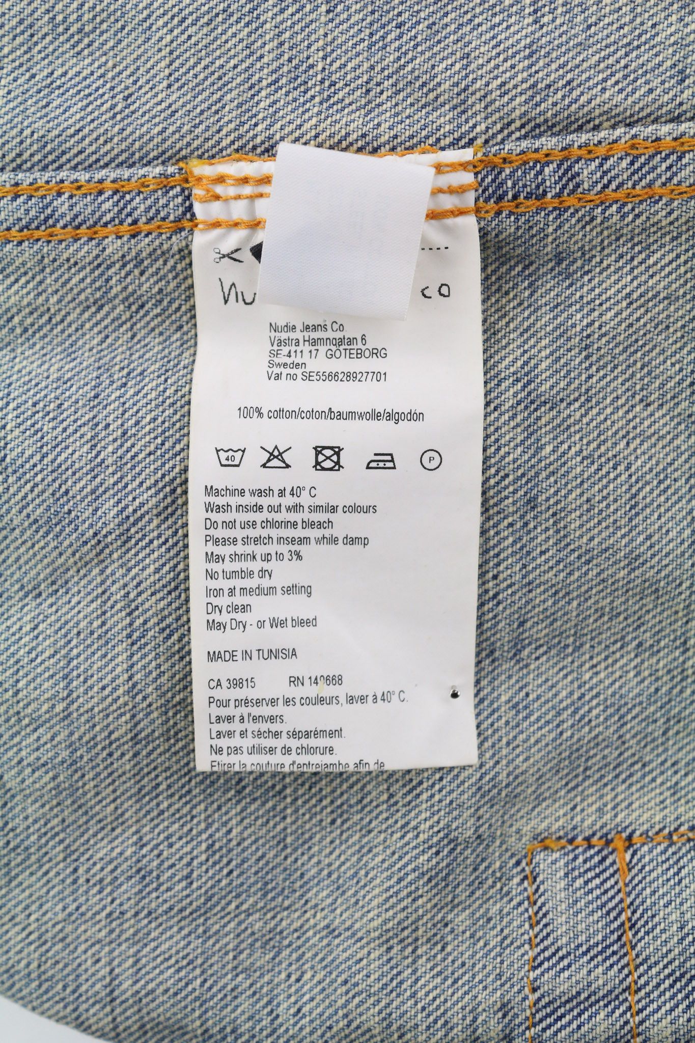 Nudie Jeans SONNY M Steel Indigo Washed Blue Polo Pockets Jacket 82439 Size US M / EU 48-50 / 2 - 9 Thumbnail