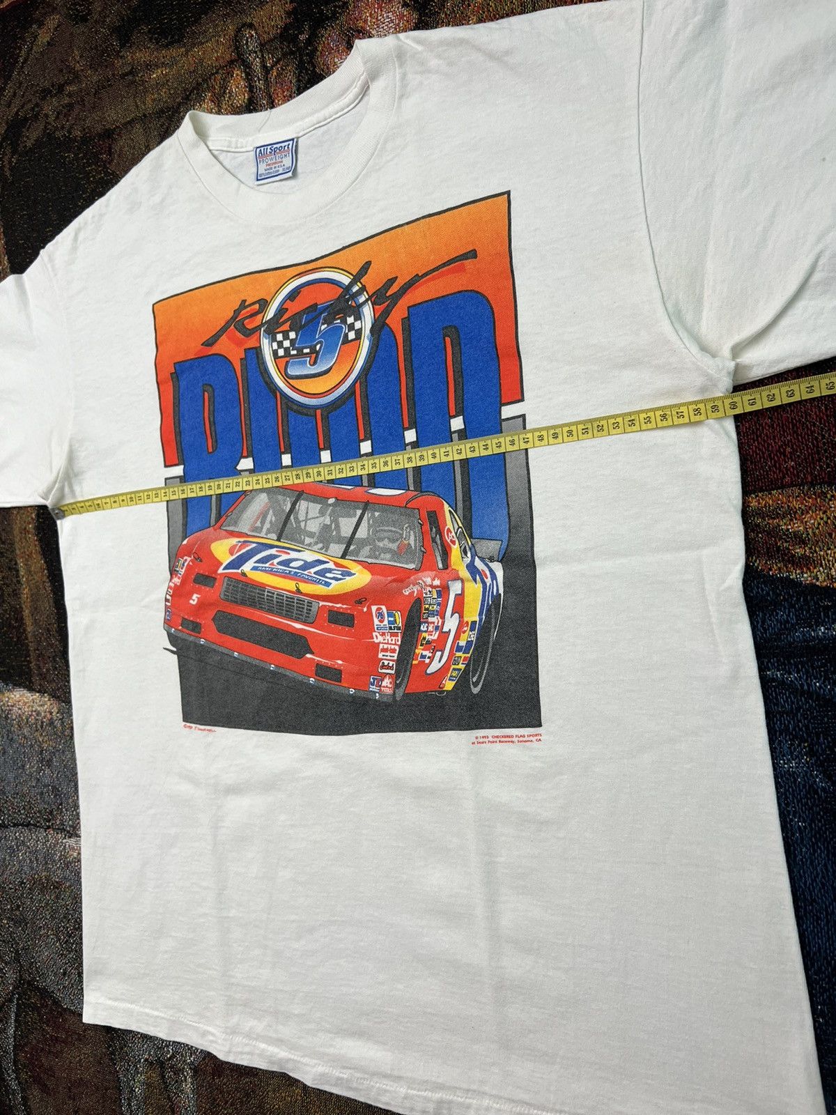 NASCAR Vintage NASCAR Ricky Rudd Tide Tee Size US XL / EU 56 / 4 - 7 Thumbnail