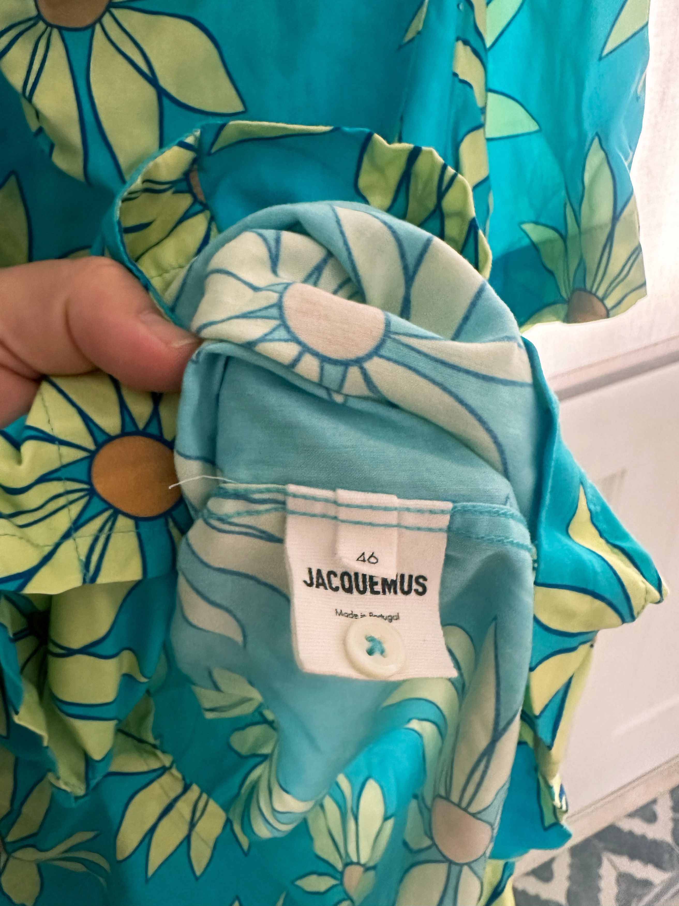 Jacquemus Jacquemus "Le Splash" Blue Floral SS Shirt Size US S / EU 44-46 / 1 - 4 Thumbnail