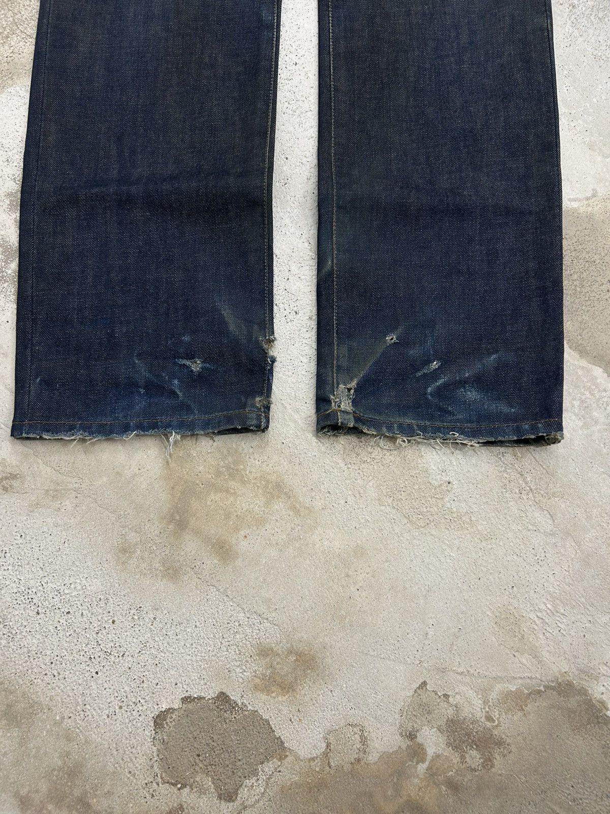 Edwin Edwin Japan 503 Regular Creased Line Whiskers Washed Size US 31 - 4 Thumbnail