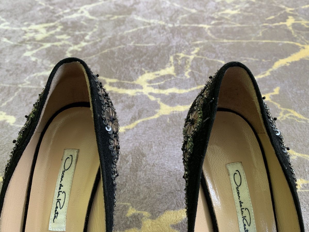 Oscar De La Renta Oscar de la Renta Suede Heels with Embellishments Women's Size US 7.5 / IT 37.5 - 4 Thumbnail