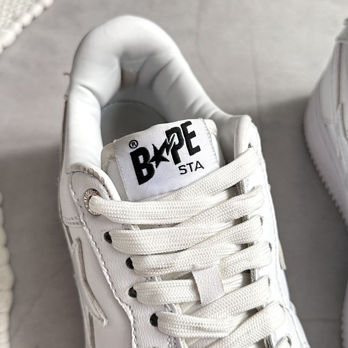Bape Bape Sta A Bathing Ape White Sneakers Shoes Nigo Size US 6.5 / IT 36.5 - 4 Thumbnail