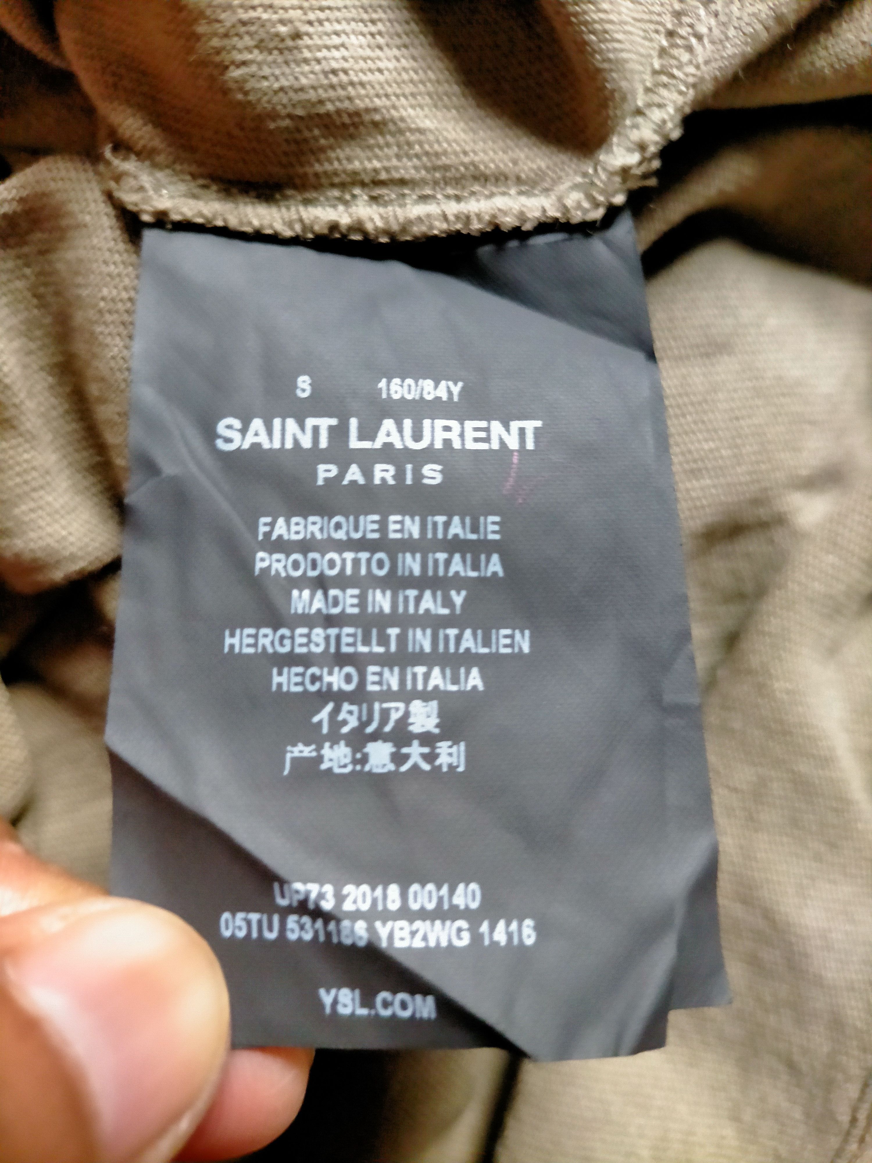 Saint Laurent Paris Made in italy Saint Laurent Paris Spell out Size US S / EU 44-46 / 1 - 17 Thumbnail