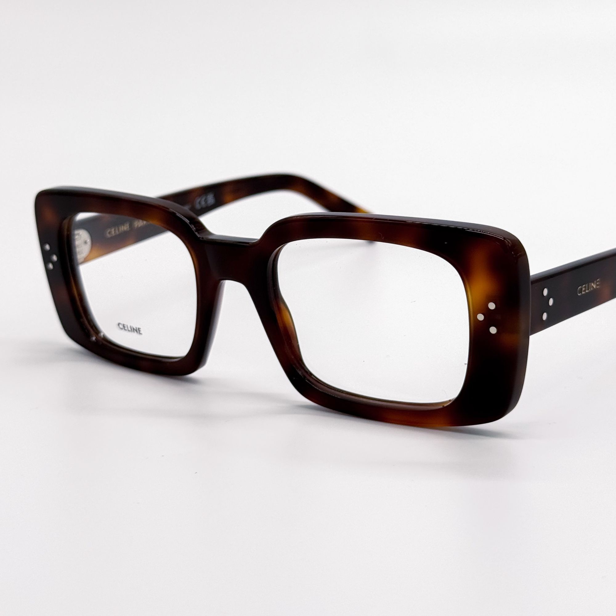 Celine NEW CL50163I 053, SQUARE HAVANA BROWN WOMEN EYEGLASSES CELIN Size ONE SIZE - 5 Thumbnail