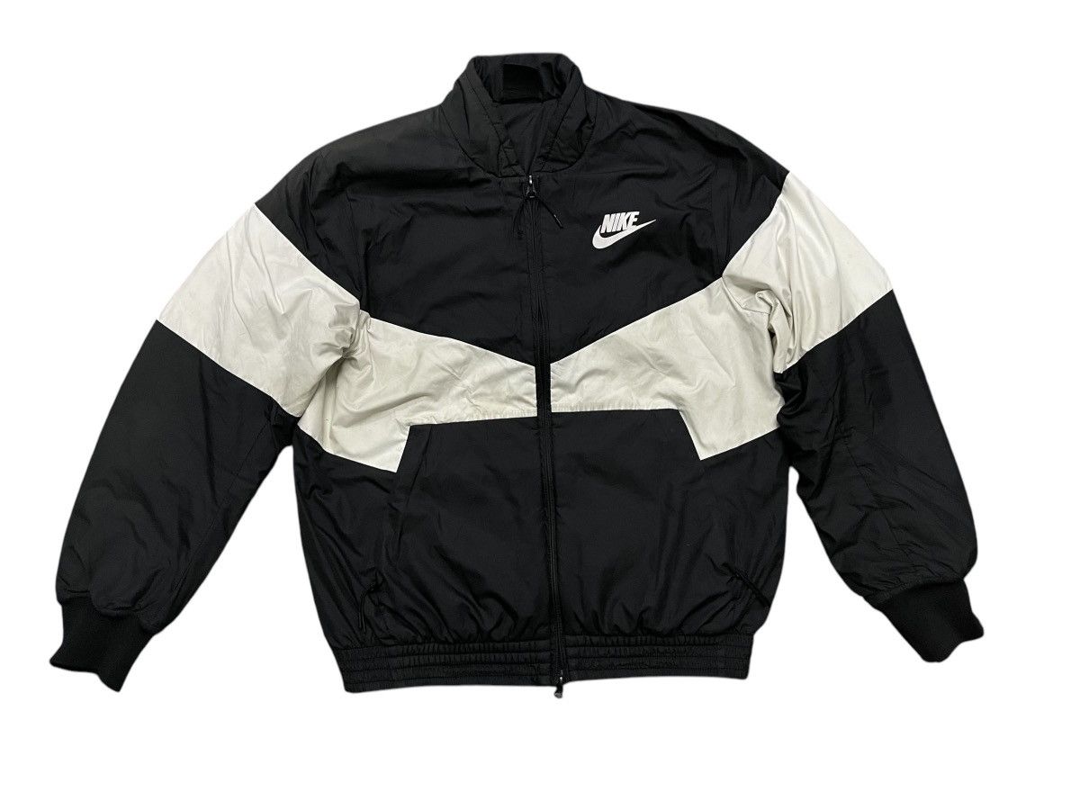 Nike 2000s NIKE BOMBER JACKET BIG LOGO SUN FADED Size US L / EU 52-54 / 3 - 2 Thumbnail