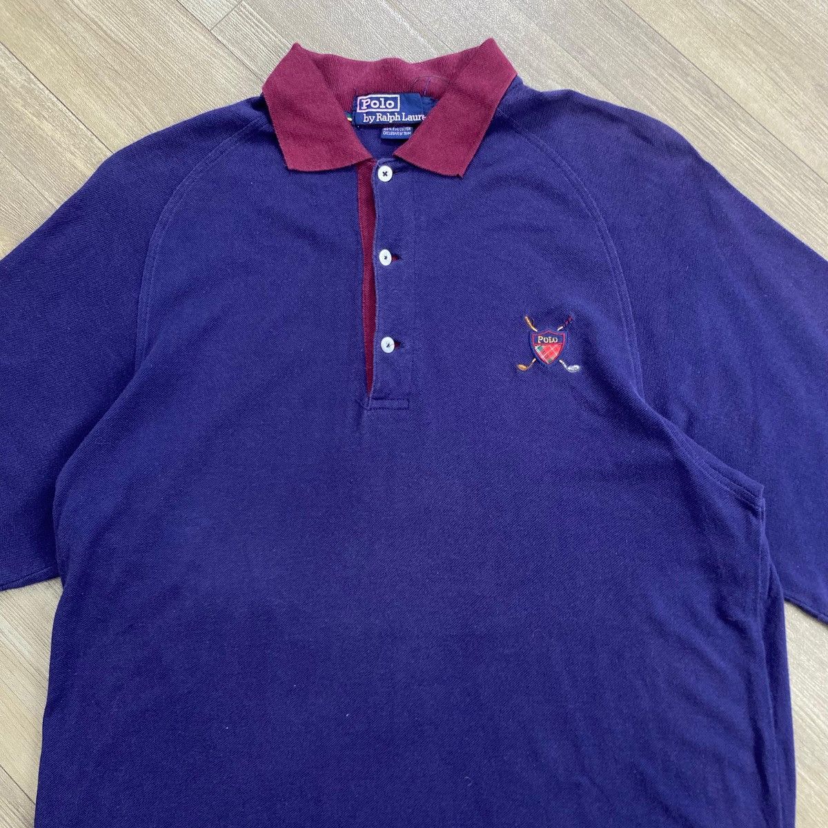Polo Ralph Lauren 1990s Vintage Polo Ralph Lauren Flags Golf Polo Shirt Size US S / EU 44-46 / 1 - 6 Thumbnail