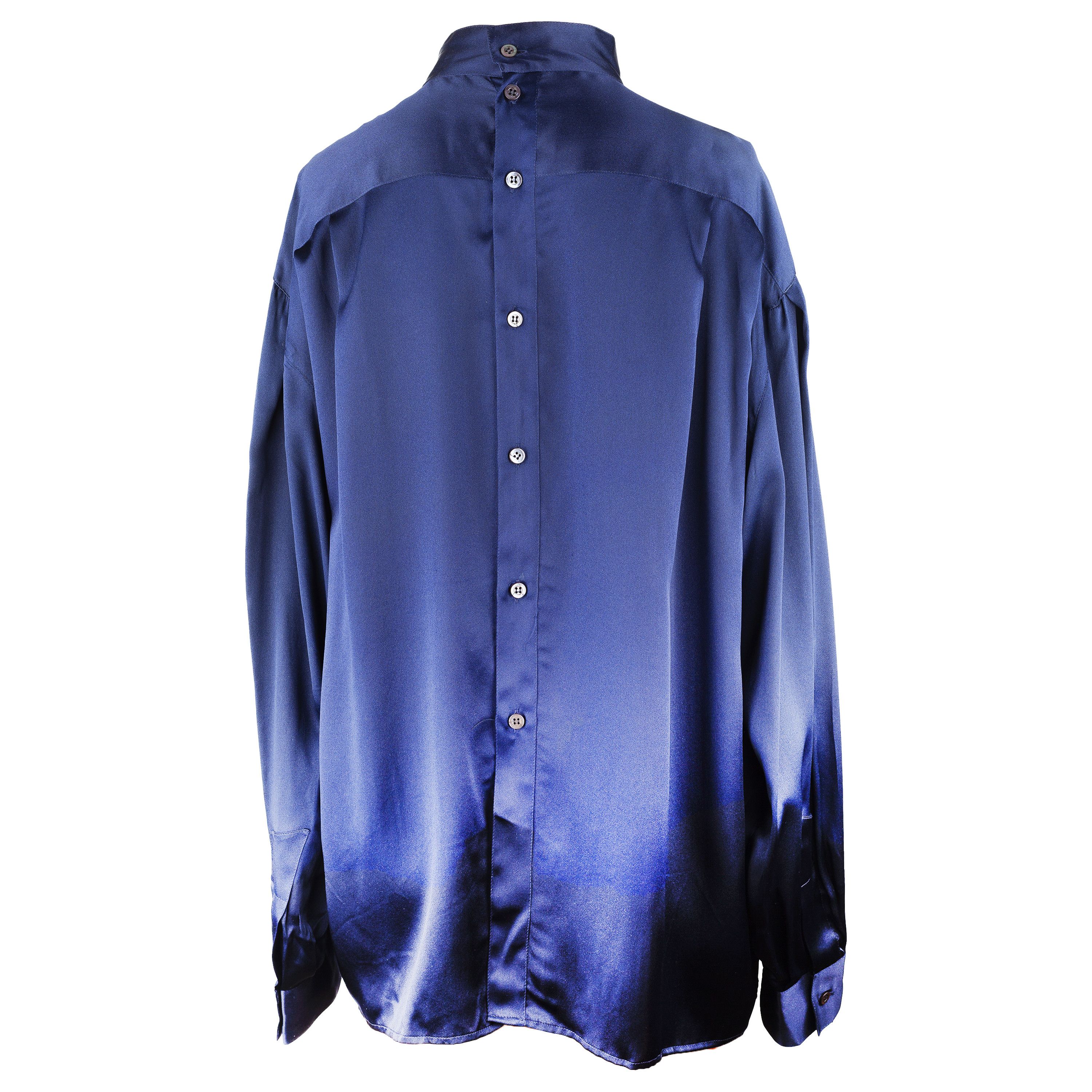 Thierry Mugler Thierry Mugler Vintage Tie Long Sleeve Shirt (M) Size M / US 6-8 / IT 42-44 - 3 Thumbnail