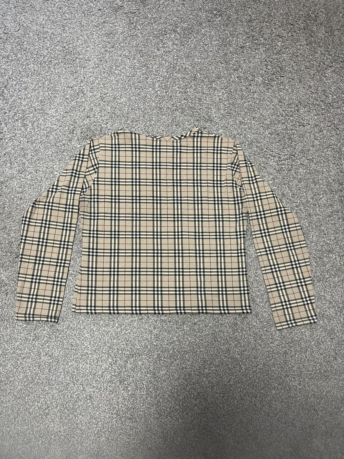 Burberry Burberry London Nova Check Crew Neck Long Sleeve Beige M Size M / US 6-8 / IT 42-44 - 9 Thumbnail