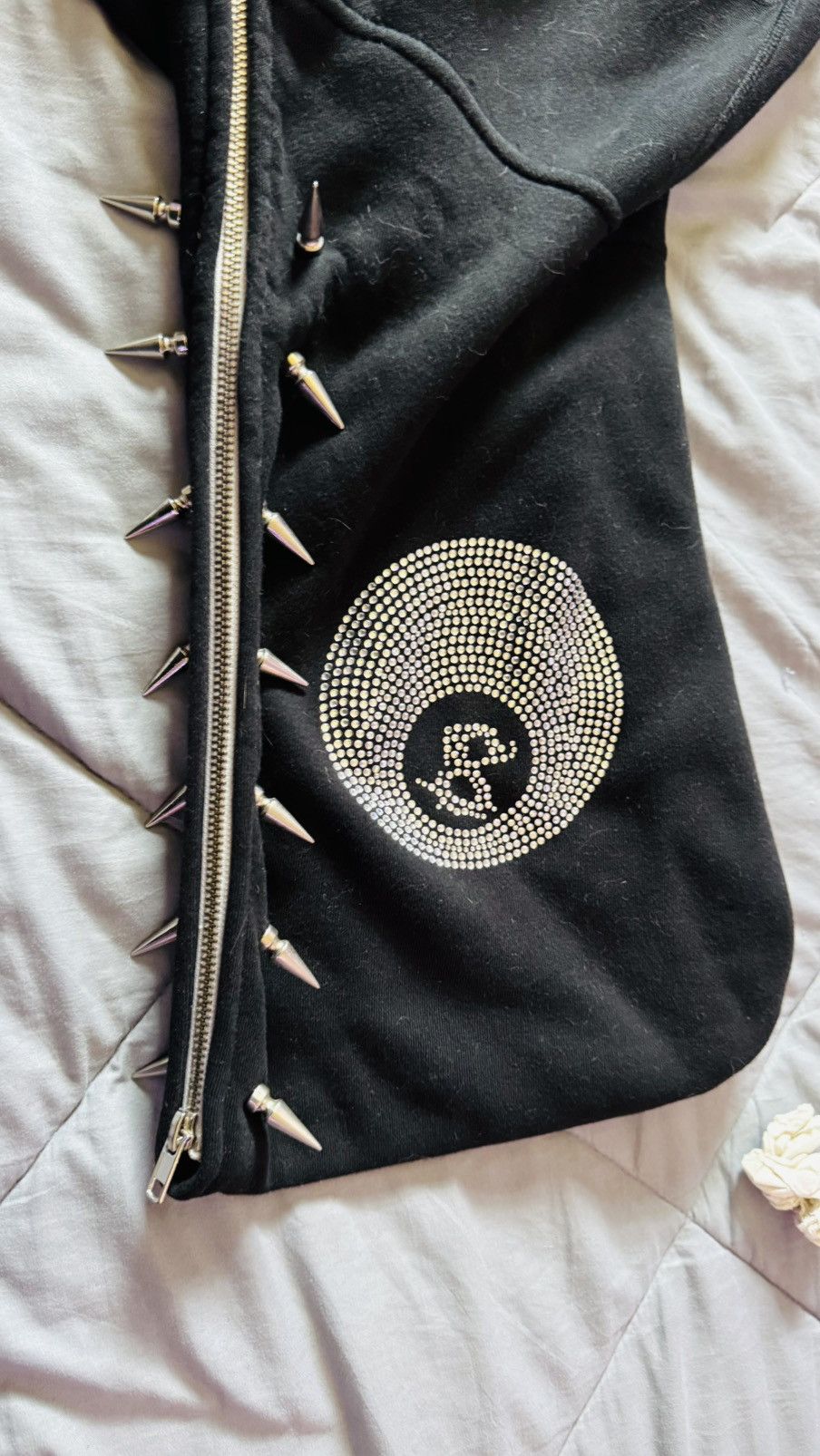 Section 8 Section8LA “shoot them up” Silver Rhinestone Full Zip Size US XXL / EU 58 / 5 - 5 Thumbnail