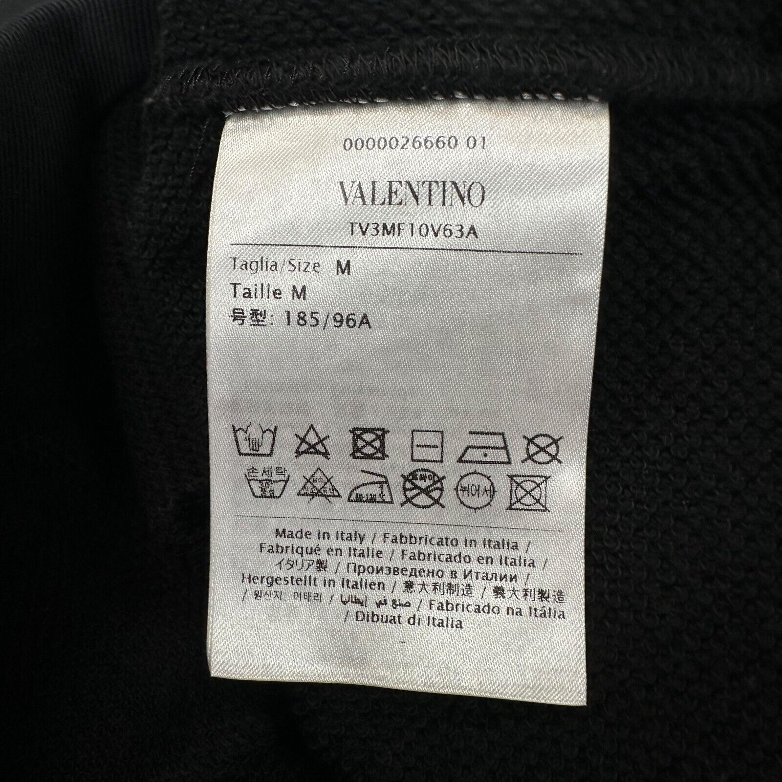 Valentino Valentino Size M Sweatshirt Black VLTN Graphic Print Star Size US M / EU 48-50 / 2 - 4 Thumbnail