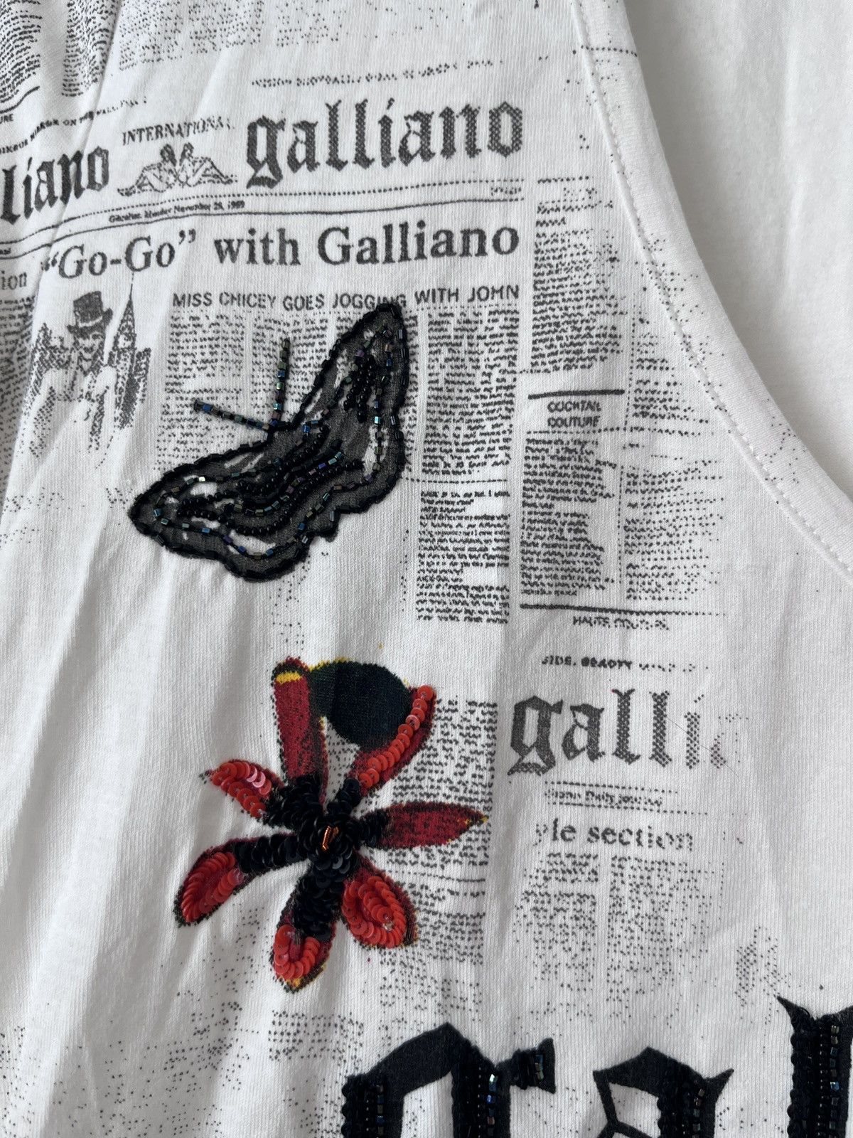 John Galliano Vintage Galliano Newspaper Print Tee Y2K Archive M Size M / US 6-8 / IT 42-44 - 18 Thumbnail