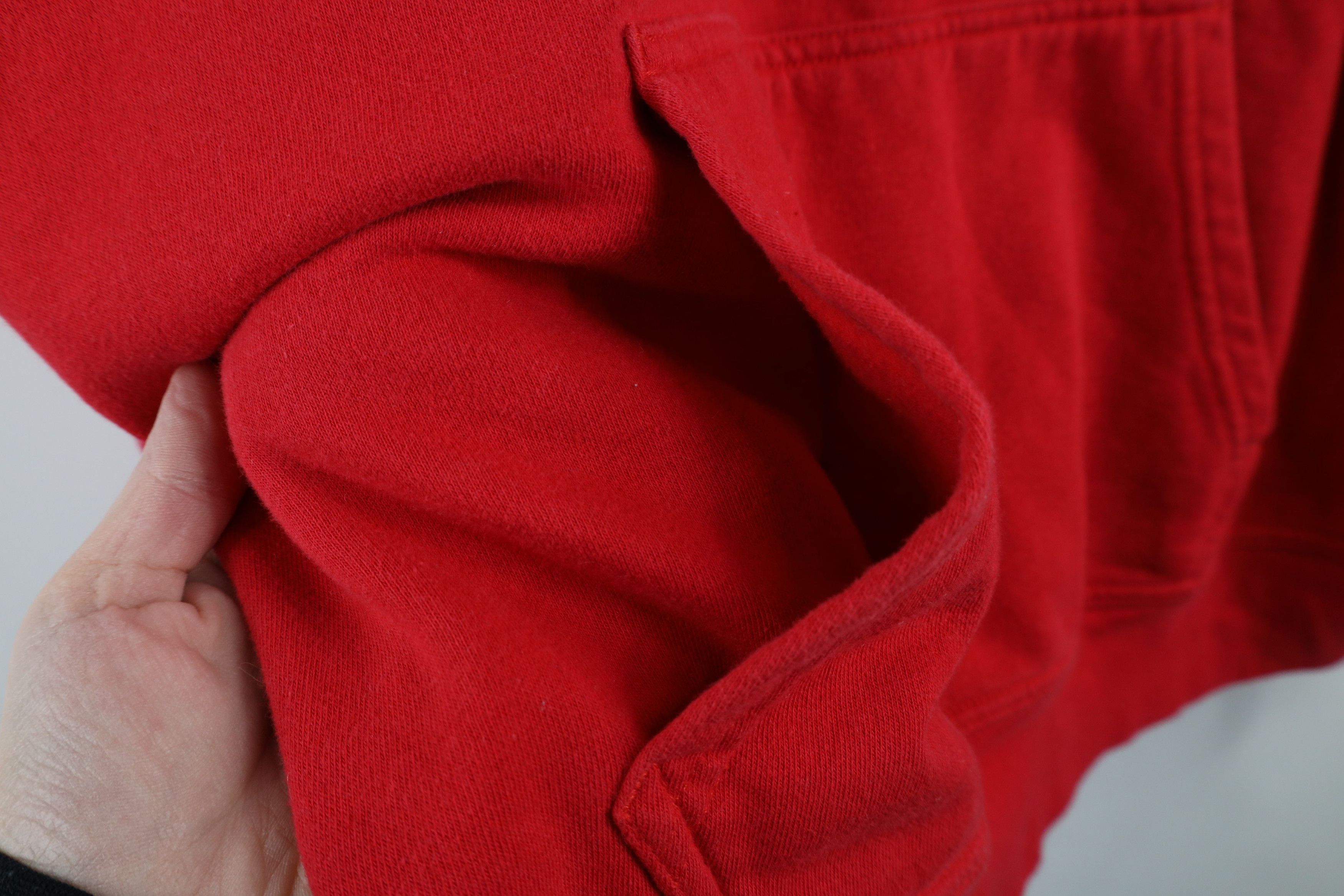 The North Face × Vintage Vintage The North Face Out Big Logo Hoodie Sweatshirt Red Size US L / EU 52-54 / 3 - 8 Thumbnail