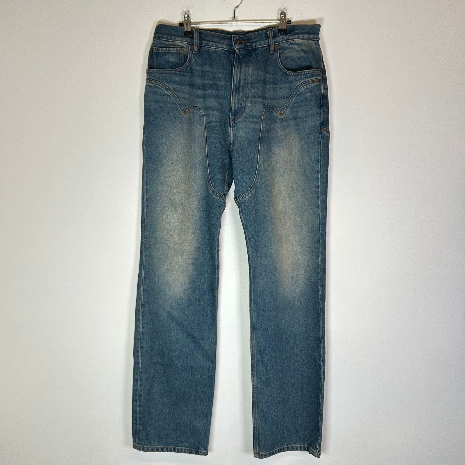 Y/Project Y/Project Lightwash Cowboy Chaps Jeans Size US 33 - 1 Thumbnail