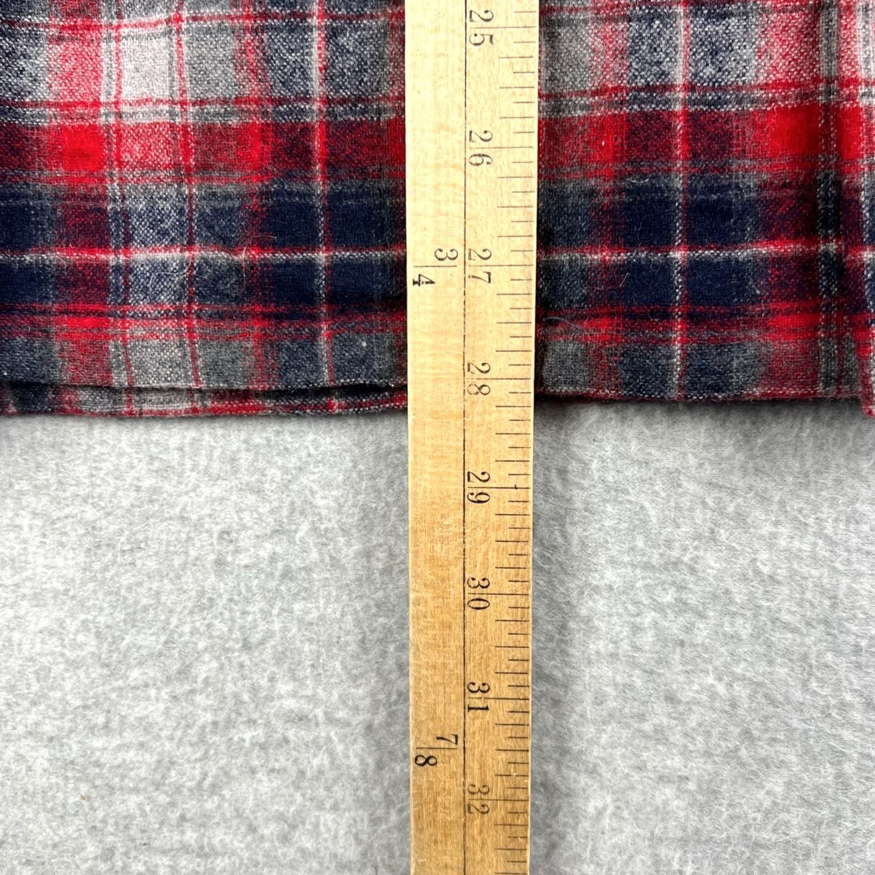 Pendleton VINTAGE Pendleton Board Shirt Wool Flannel Red Plaid USA Made XL Men Size US XL / EU 56 / 4 - 6 Thumbnail