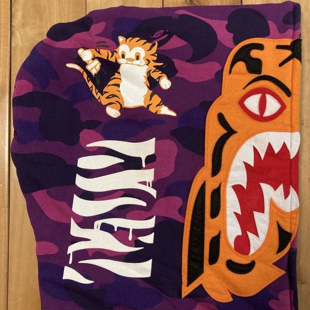 Bape BAPE Tiger Full Zip Hoodie Purple Camo a bathing ape Size US XL / EU 56 / 4 - 4 Thumbnail